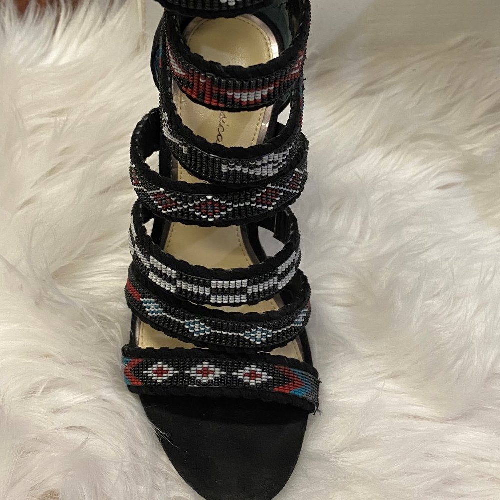 Jessica Simpson Black suede strappy sandal